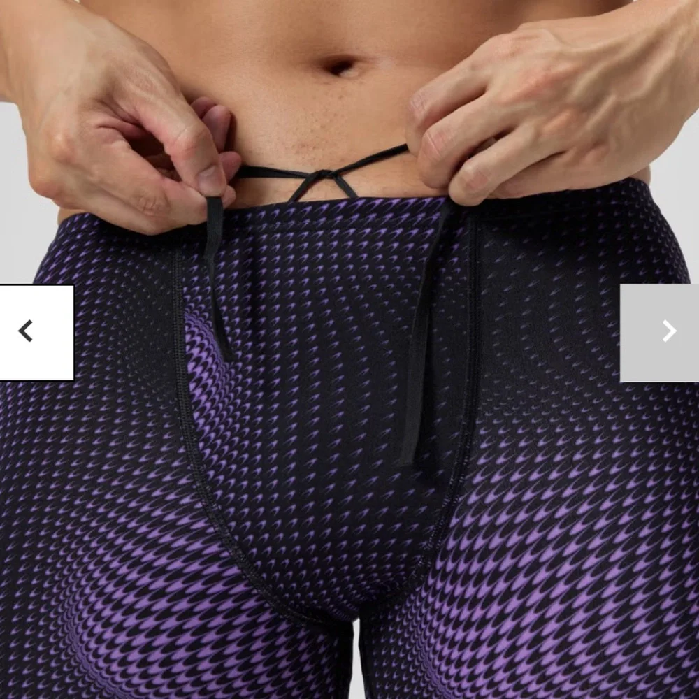 NWT SPEEDO Men's Flow Jammer in Black/Purple